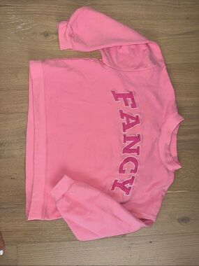 Pink FANCY Graphic Sweatshirt for Women